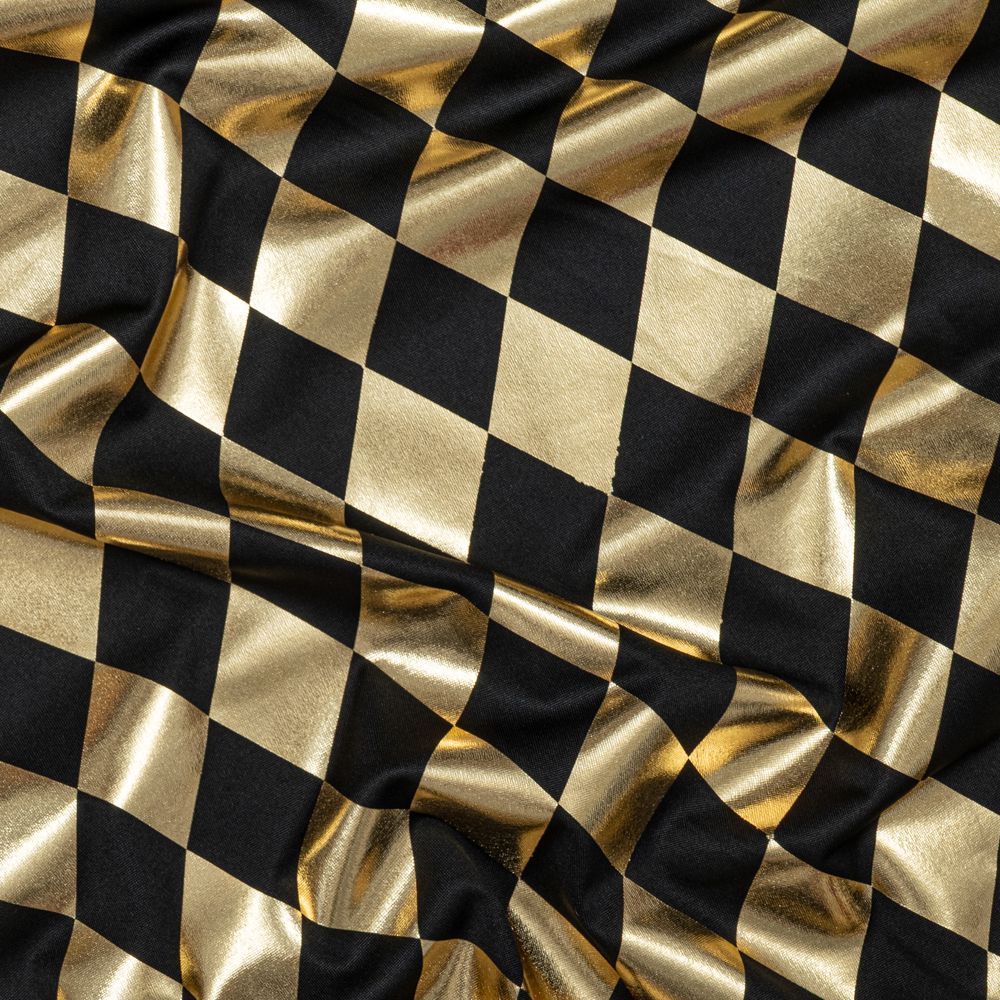 ΥΦΑΣΜΑ ARLECCHINO 140cm X 3m ΜΑΥΡΟ-ΧΡΥΣΟ