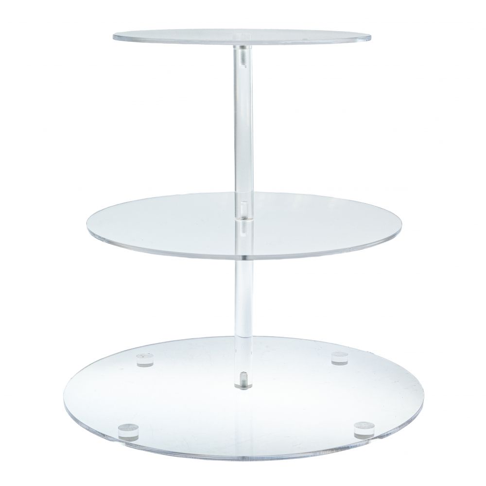 ΔΙΑΦΑΝΟ ΑΚΡΥΛΙΚΟ ΣΤΡΟΓΓΥΛΟ ΤΡΙΩΡΟΦΟ ΠΛΑΤΟ Φ24 30 35Χ35ΕΚ