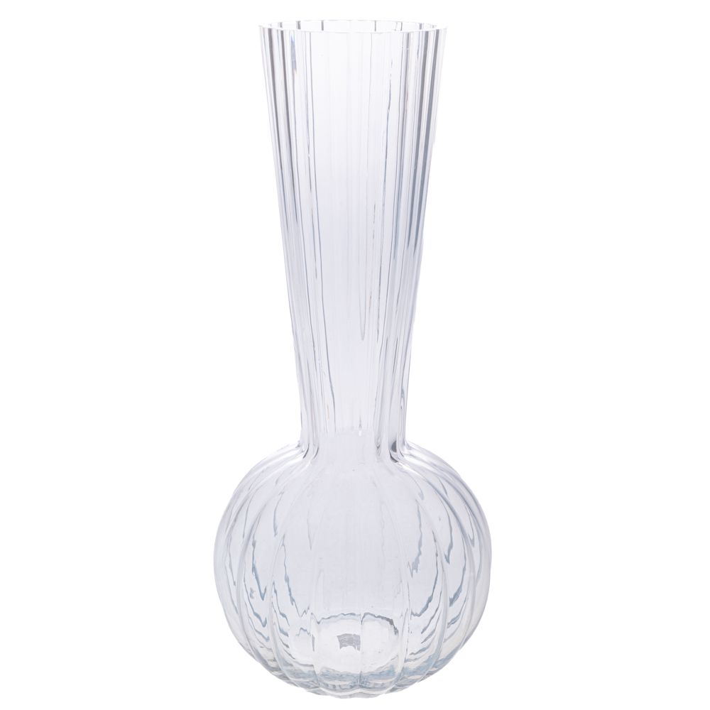 ΔΙΑΦΑΝΟ ΓΥΑΛΙΝΟ ΒΑΖΟ ΜΕ ΨΗΛΟ ΛΑΙΜΟ Φ14Χ33ΕΚ