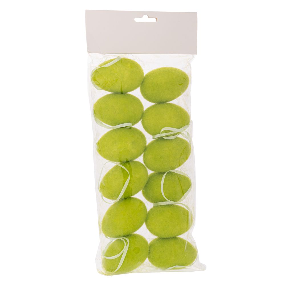 ΣΕΤ 12 ΠΡΑΣΙΝΑ ΚΡΕΜΑΣΤΑ ΧΝΟΥΔΩΤΑ ΑΥΓΑ Φ4Χ6ΕΚ