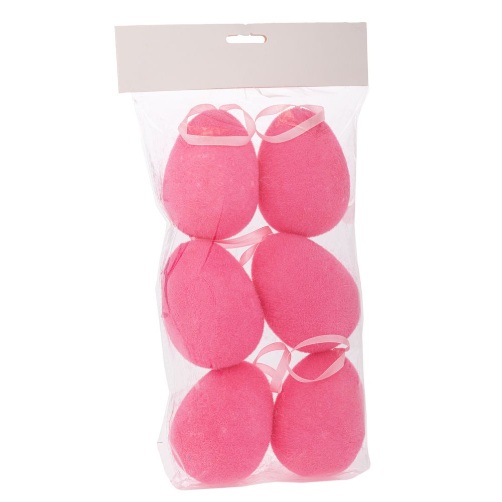 ΣΕΤ 6 ΡΟΖ ΚΡΕΜΑΣΤΑ ΧΝΟΥΔΩΤΑ ΑΥΓΑ Φ7Χ10ΕΚ