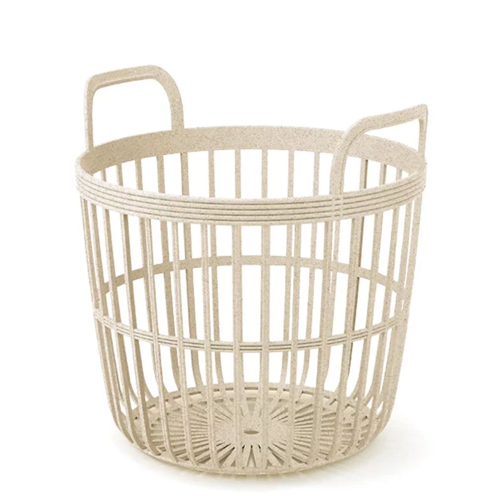 ZOE BASKET ECO WOOD ΚΡΕΜ ΠΛΑΣΤΙΚΟ ΚΑΛΑΘΙ Φ42Χ41ΕΚ