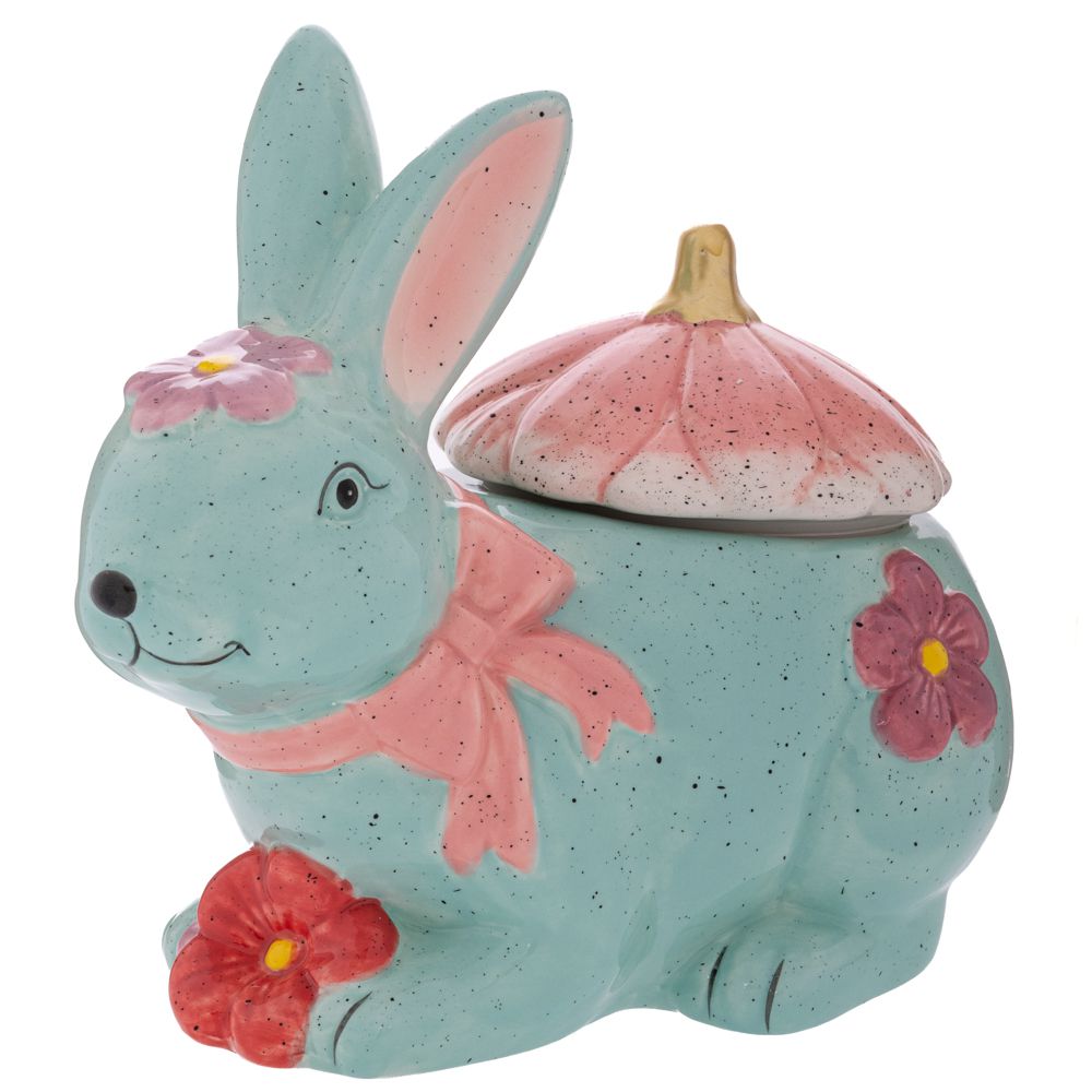 ΣΙΕΛ ΚΕΡΑΜΙΚΗ ΜΠΙΣΚΟΤΙΕΡΑ ΛΑΓΟΣ ΜΕ ΡΟΖ ΚΑΠΑΚΙ 25,5Χ15,5Χ21,5ΕΚ