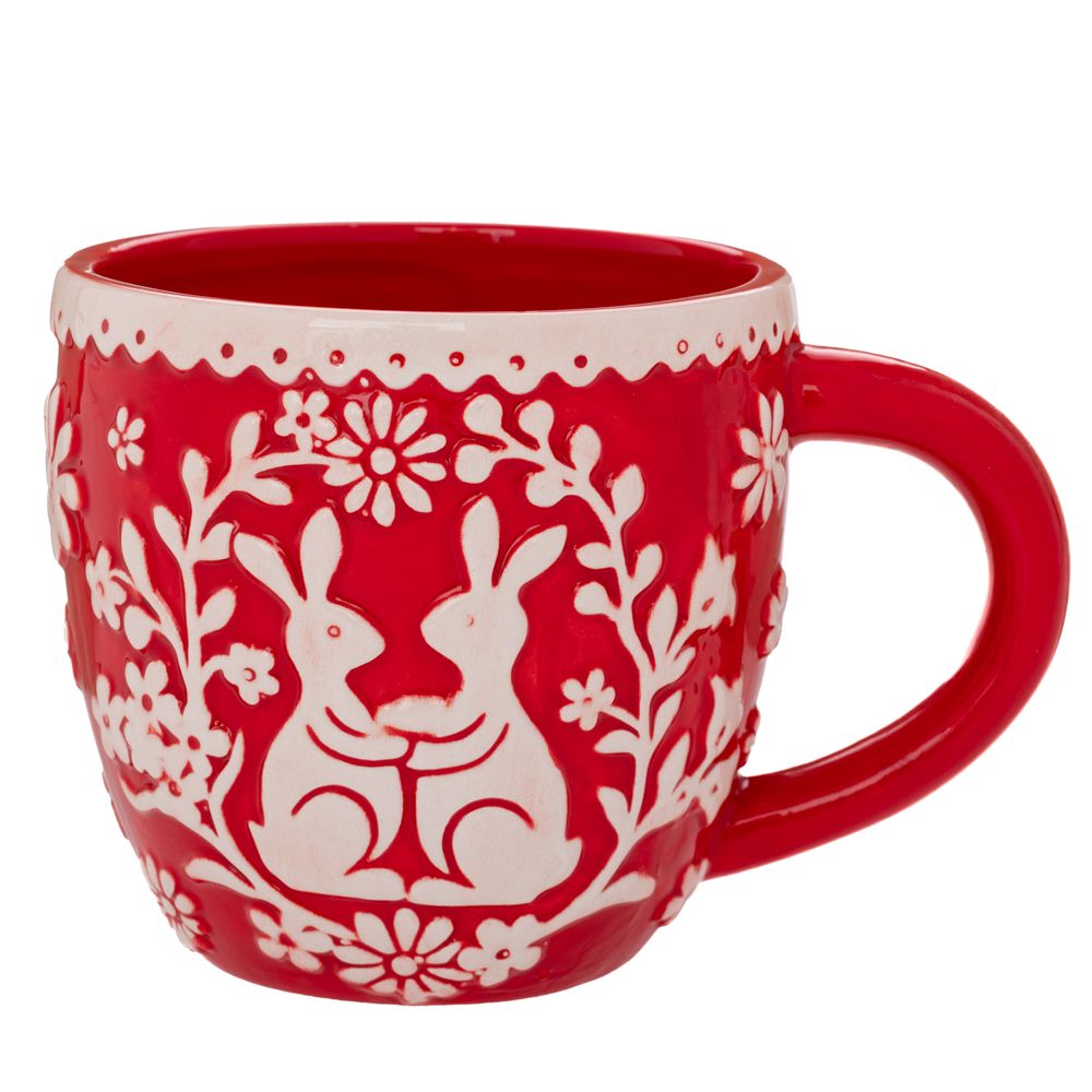 ΚΟΚΚΙΝΗ ΚΕΡΑΜΙΚΗ ΚΟΥΠΑ ΜΕ ΛΑΓΟΥΔΑΚΙΑ 14Χ10Χ10ΕΚ