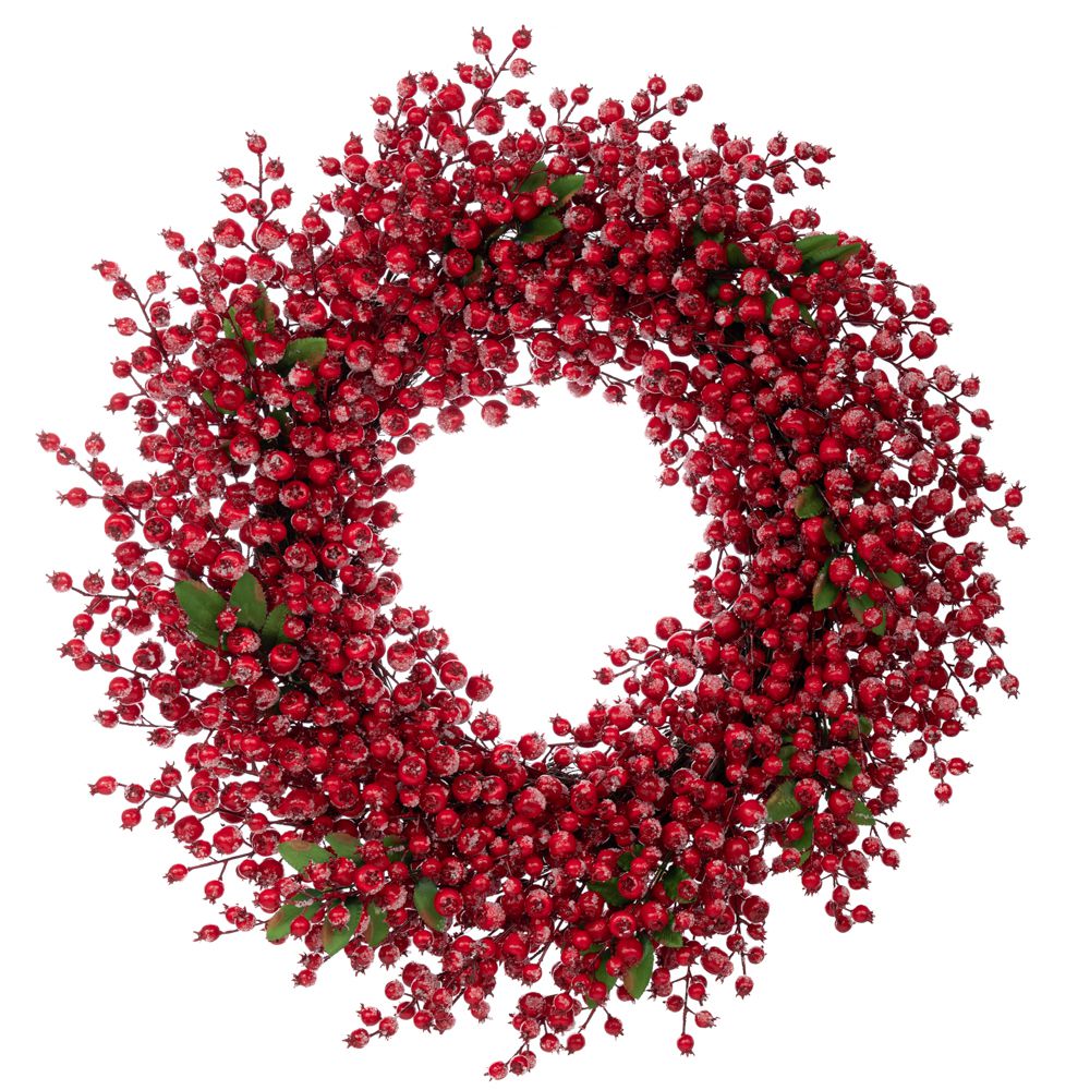 ΚΟΚΚΙΝΟ ΣΤΕΦΑΝΙ ΜΕ BERRIES Φ73ΕΚ