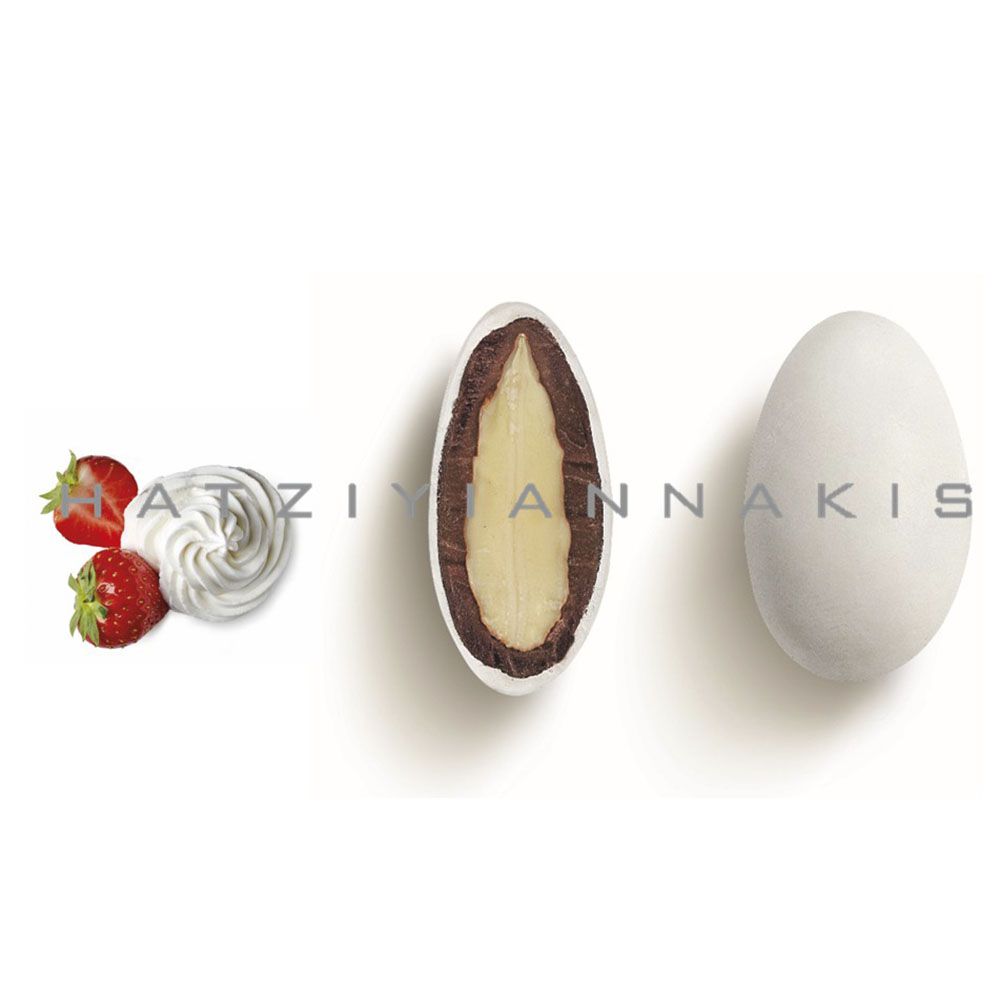 COCOA MILKY ALMOND TWIST STRAWBERRY CREAM 1KG