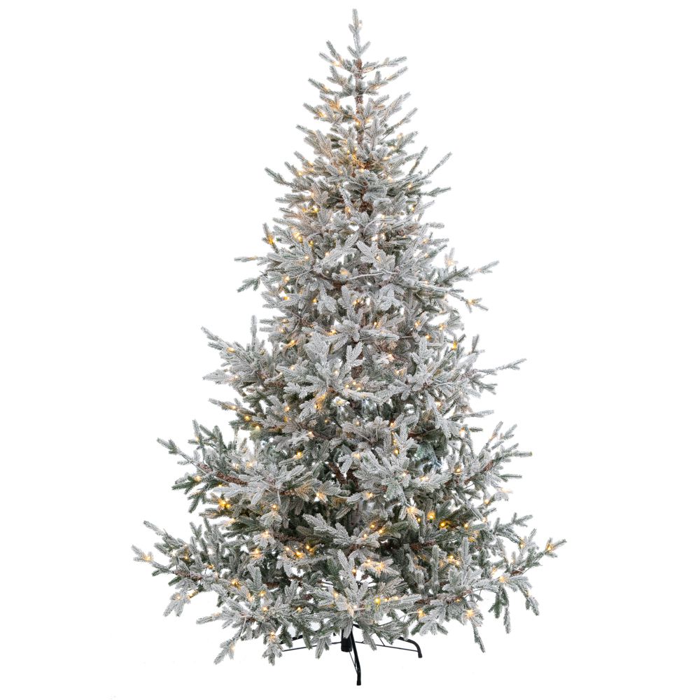 ΔΕΝΔΡΟ PRE-LIT SNOWY CRYSTAL 240ΕΚ ΜΕ 600 LED ΛΕΥΚΑ ΖΕΣΤΑ ΛΑΜΠΑΚΙΑ 8ΠΡΟΓΡΑΜΜΑΤΩΝ