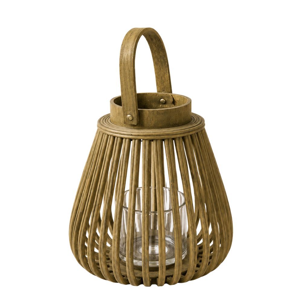 BAMBOO ΦΑΝΑΡΙ ΜΕ ΧΕΡΟΥΛΙ Φ26Χ31ΕΚ