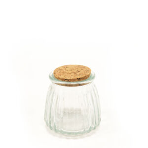 Βαζάκι ανάγλυφο με φελλό 6.8cm x 7cm
