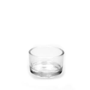 Γυάλινο βαζάκι στρογγυλό (ρεσώ) 5cm x 3cm