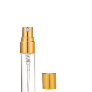 Γυάλινη φιάλη αρώματος με χρυσό καπάκι 10ml